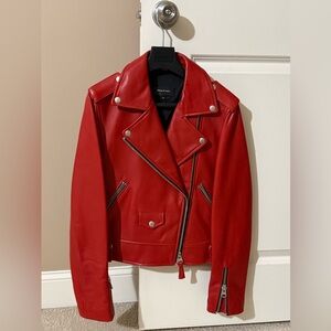 Brand new Mackage moto leather jacket size SM